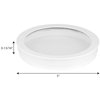 Progress Lighting Cylinder Lens Collection White 5-Inch Round Cylinder Cover P860045-030